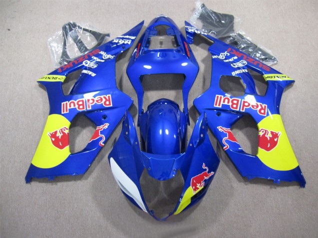 Azul Red Bull Carenagem Suzuki GSXR 1000 K3 2003-2004 Azul Red Bull Carenagem Suzuki GSXR 1000 K3 2003-2004