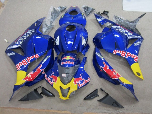 Azul Red Bull Carroçaria Honda CBR 600RR 2009-2012 Azul Red Bull Carroçaria Honda CBR 600RR 2009-2012