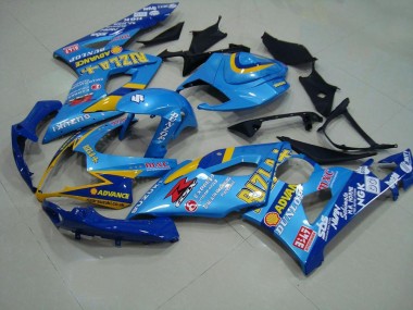 Azul Rizla Carenagem Suzuki GSXR 1000 K5 2005-2006