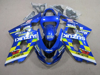 Azul Telefunica Movistar Motul Carenagem Suzuki GSXR 750 K4 2004-2005
