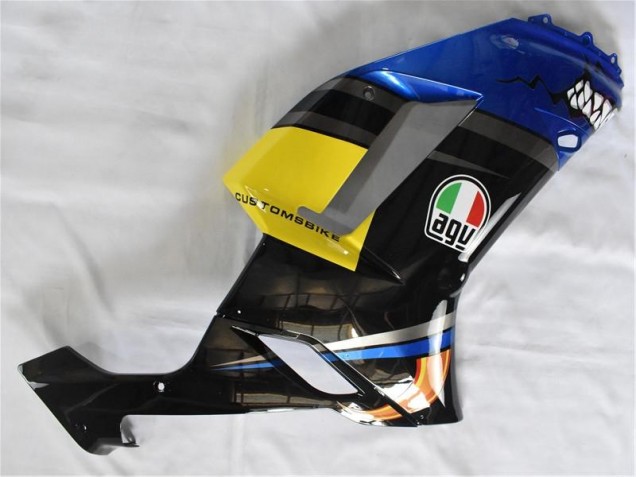 Azul Tubarão Carenagem Kawasaki ZX6R 2007-2008