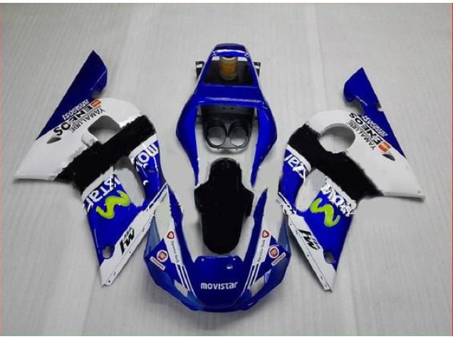 Azul Verde Branco Carenagem Yamaha R6 1998-2002 Azul Verde Branco Carenagem Yamaha R6 1998-2002