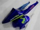 Azul Verde Movistar Castrol Carenagem Honda CBR 600RR 2003-2004 Azul Verde Movistar Castrol Carenagem Honda CBR 600RR 2003-2004