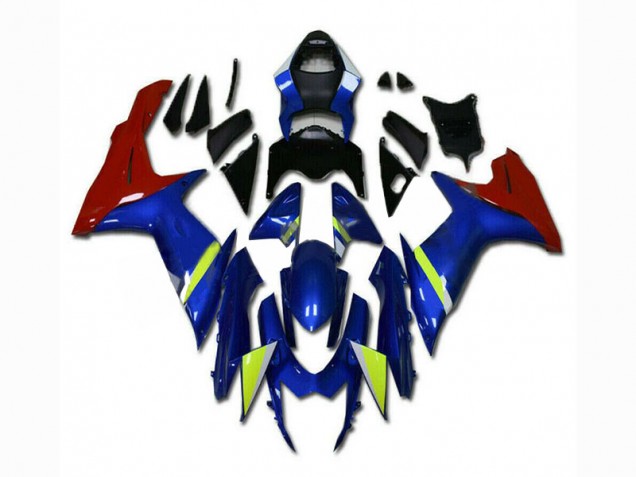 Azul Vermelho Carenagem Suzuki GSXR 600 / 750 K11 2011-2021 Azul Vermelho Carenagem Suzuki GSXR 600 / 750 K11 2011-2021