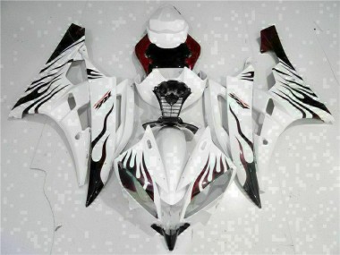 Branco Abs Kit Completos Carenagem Yamaha R6 2006-2007