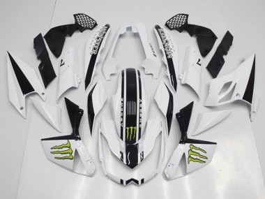 Branco Abs Kits Completos Carenagem Kawasaki Z1000 2007-2009