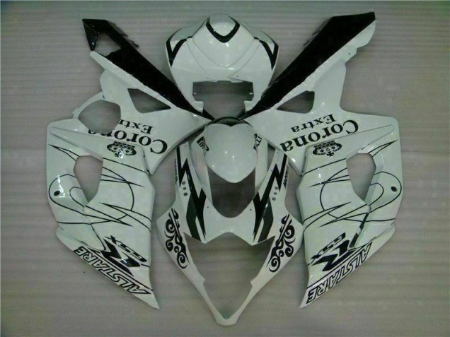 Branco Abs Plástico Suzuki GSXR 1000 K5 2005-2006 Branco Abs Plástico Suzuki GSXR 1000 K5 2005-2006
