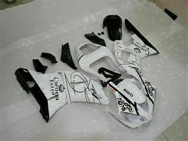 Branco Abs Plástico Yamaha R1 2000-2001 Branco Abs Plástico Yamaha R1 2000-2001