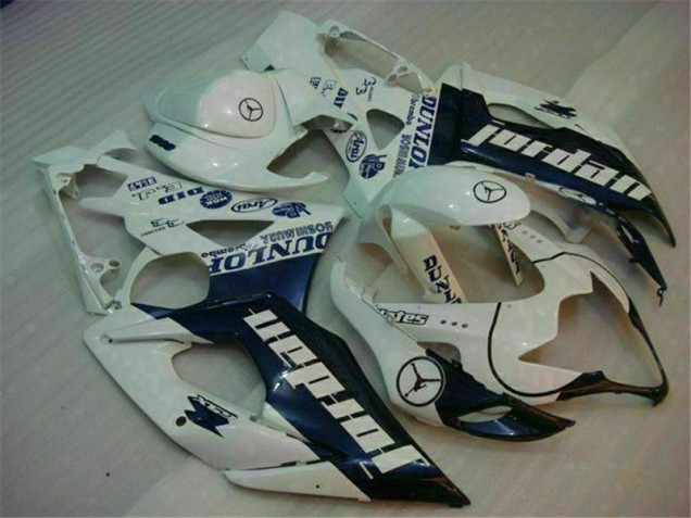 Branco Abs Plásticos Suzuki GSXR 1000 K5 2005-2006 Branco Abs Plásticos Suzuki GSXR 1000 K5 2005-2006