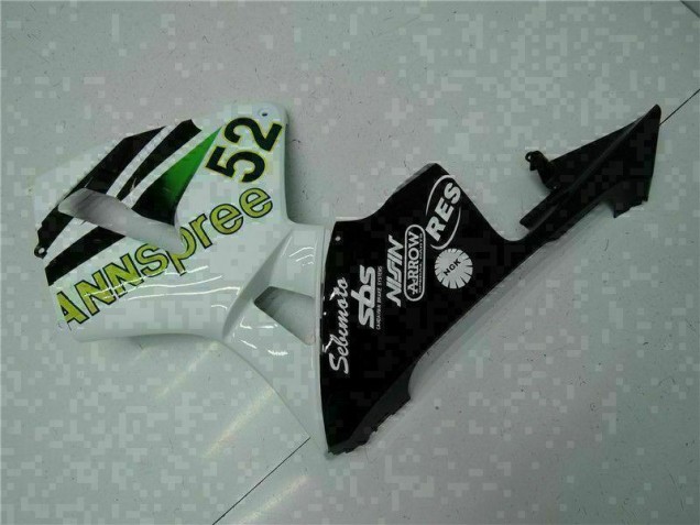 Branco Amarelo Verde 52 Carenagem Honda CBR 600RR 2005-2006 Branco Amarelo Verde 52 Carenagem Honda CBR 600RR 2005-2006