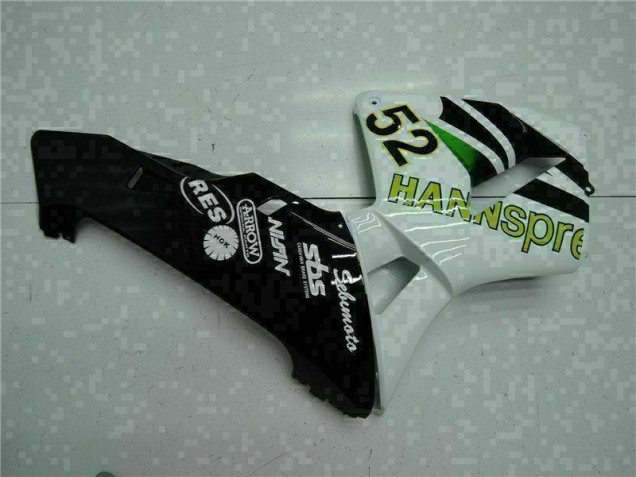 Branco Amarelo Verde 52 Carenagem Honda CBR 600RR 2005-2006 Branco Amarelo Verde 52 Carenagem Honda CBR 600RR 2005-2006