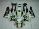 Branco Amarelo Verde 52 Carenagem Honda CBR 600RR 2005-2006 Branco Amarelo Verde 52 Carenagem Honda CBR 600RR 2005-2006