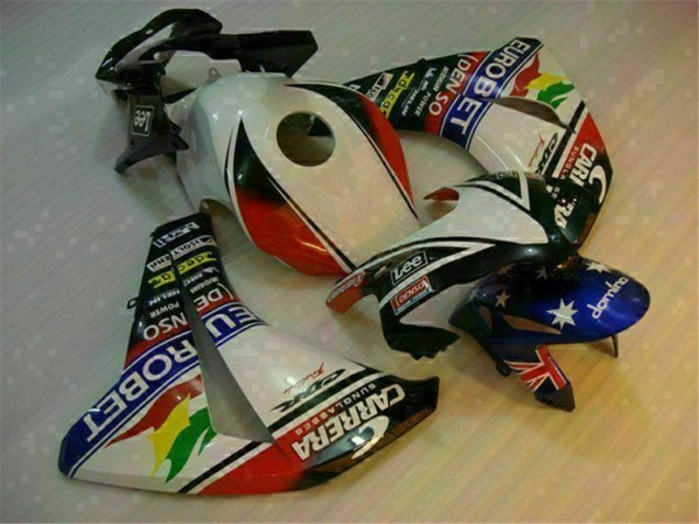 Branco Azul Abs Kit Completos Carenagem Honda CBR 1000RR 2008-2011 Branco Azul Abs Kit Completos Carenagem Honda CBR 1000RR 2008-2011