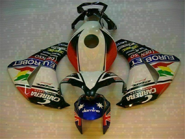 Branco Azul Abs Kit Completos Carenagem Honda CBR 1000RR 2008-2011 Branco Azul Abs Kit Completos Carenagem Honda CBR 1000RR 2008-2011