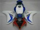 Branco Azul Abs Kits Carenagem Honda CBR 1000RR 2008-2011 Branco Azul Abs Kits Carenagem Honda CBR 1000RR 2008-2011