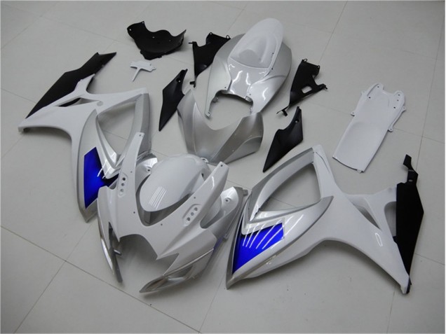 Branco Azul Abs Kits Completos Carenagem Suzuki GSXR 600 / 750 K6 2006-2007 Branco Azul Abs Kits Completos Carenagem Suzuki GSXR 600 / 750 K6 2006-2007