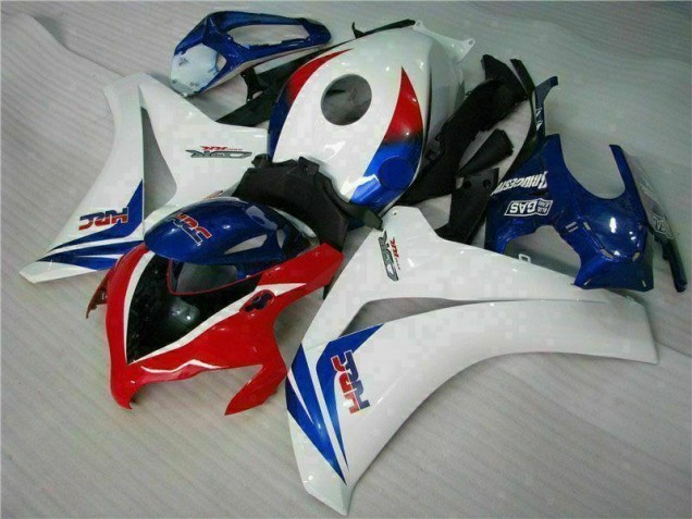 Branco Azul Abs Plástico Honda CBR 1000RR 2008-2011 Branco Azul Abs Plástico Honda CBR 1000RR 2008-2011