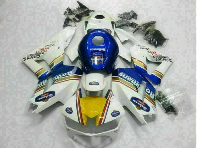 Branco Azul Carenagem Honda CBR 600RR 2013-2021 Branco Azul Carenagem Honda CBR 600RR 2013-2021