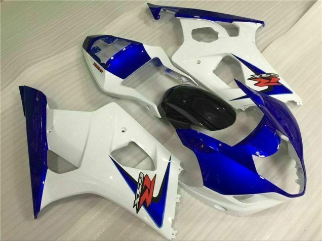 Branco Azul Carenagem Suzuki GSXR 1000 K3 2003-2004 Branco Azul Carenagem Suzuki GSXR 1000 K3 2003-2004
