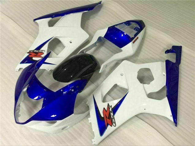 Branco Azul Carenagem Suzuki GSXR 1000 K3 2003-2004 Branco Azul Carenagem Suzuki GSXR 1000 K3 2003-2004