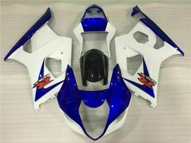 Branco Azul Carenagem Suzuki GSXR 1000 K3 2003-2004 Branco Azul Carenagem Suzuki GSXR 1000 K3 2003-2004
