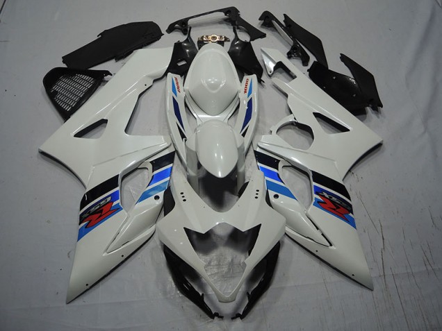 Branco Azul Carenagem Suzuki GSXR 1000 K7 2007-2008 Branco Azul Carenagem Suzuki GSXR 1000 K7 2007-2008