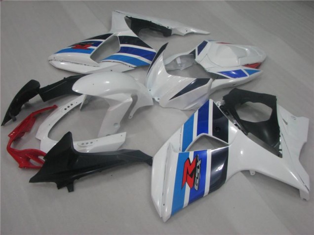 Branco Azul Carenagem Suzuki GSXR 1000 K9 2009-2016 Branco Azul Carenagem Suzuki GSXR 1000 K9 2009-2016