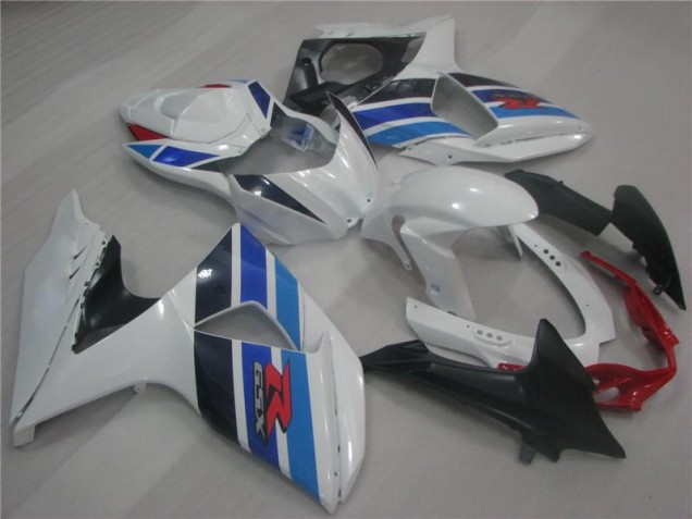 Branco Azul Carenagem Suzuki GSXR 1000 K9 2009-2016 Branco Azul Carenagem Suzuki GSXR 1000 K9 2009-2016
