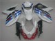 Branco Azul Carenagem Suzuki GSXR 1000 K9 2009-2016 Branco Azul Carenagem Suzuki GSXR 1000 K9 2009-2016