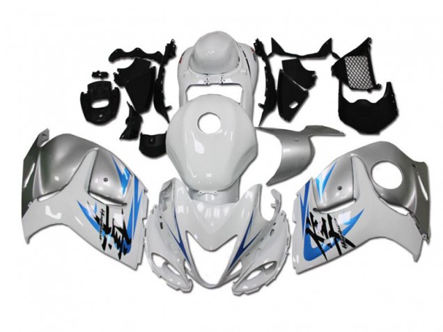 Branco Azul Carenagem Suzuki GSXR 1300 Hayabusa 1996-2007