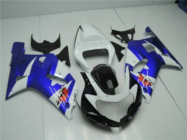 Branco Azul Carenagem Suzuki GSXR 600 / 750 K1 K2 K3 2001-2003