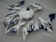 Branco Azul Chama Carenagem Yamaha R1 2004-2006 Branco Azul Chama Carenagem Yamaha R1 2004-2006