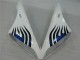 Branco Azul Chama Carenagem Yamaha R1 2004-2006 Branco Azul Chama Carenagem Yamaha R1 2004-2006