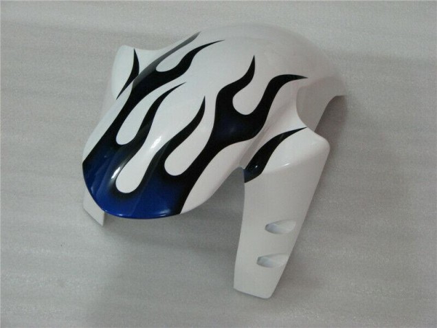 Branco Azul Chama Carenagem Yamaha R1 2004-2006 Branco Azul Chama Carenagem Yamaha R1 2004-2006