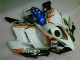Branco Azul Kit Carenagem Honda CBR 1000RR 2004-2005 Branco Azul Kit Carenagem Honda CBR 1000RR 2004-2005