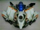 Branco Azul Kit Carenagem Honda CBR 1000RR 2004-2005 Branco Azul Kit Carenagem Honda CBR 1000RR 2004-2005