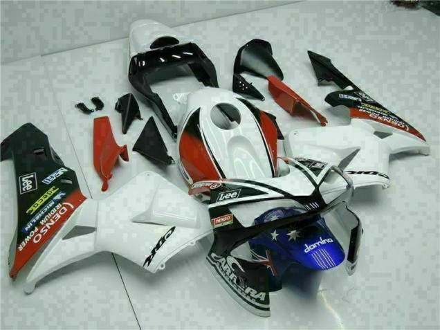 Branco Azul Kits Completo Carenagem Honda CBR 600RR 2003-2004 Branco Azul Kits Completo Carenagem Honda CBR 600RR 2003-2004