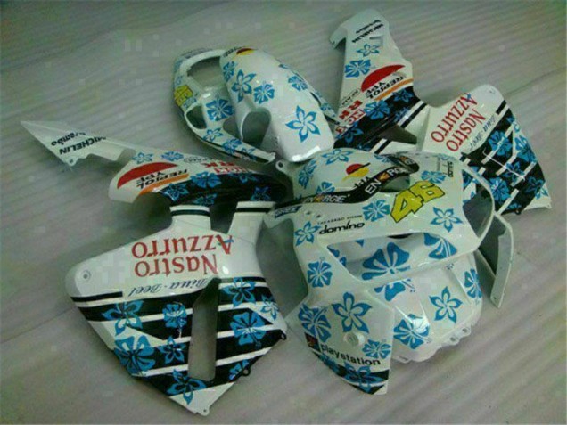Branco Azul Nastro Azzurro 46 Abs Plástico Honda CBR 600RR 2005-2006 Branco Azul Nastro Azzurro 46 Abs Plástico Honda CBR 600RR 2005-2006