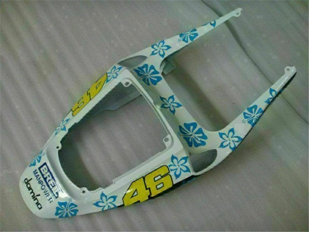 Branco Azul Nastro Azzurro 46 Abs Plástico Honda CBR 600RR 2005-2006 Branco Azul Nastro Azzurro 46 Abs Plástico Honda CBR 600RR 2005-2006