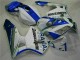 Branco Azul Plásticos Honda CBR 600RR 2005-2006 Branco Azul Plásticos Honda CBR 600RR 2005-2006