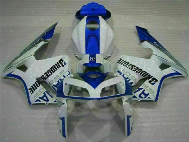 Branco Azul Plásticos Honda CBR 600RR 2005-2006 Branco Azul Plásticos Honda CBR 600RR 2005-2006