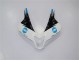 Branco Azul Preto Carenagem Honda CBR 600RR 2009-2012 Branco Azul Preto Carenagem Honda CBR 600RR 2009-2012