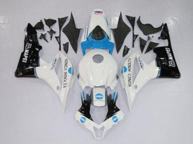 Branco Azul Preto Carenagem Honda CBR 600RR 2009-2012 Branco Azul Preto Carenagem Honda CBR 600RR 2009-2012