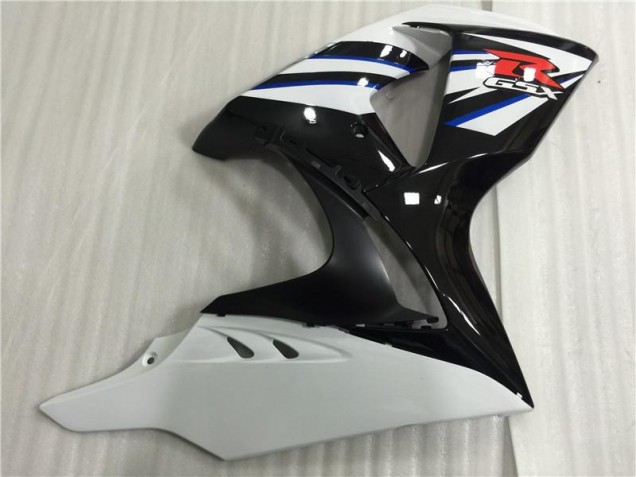 Branco Azul Preto Carenagem Suzuki GSXR 1000 K9 2009-2016 Branco Azul Preto Carenagem Suzuki GSXR 1000 K9 2009-2016