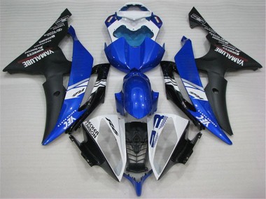 Branco Azul Preto Carenagem Yamaha R6 2008-2016