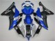 Branco Azul Preto Carenagem Yamaha R6 2008-2016 Branco Azul Preto Carenagem Yamaha R6 2008-2016