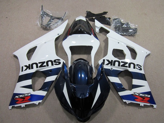 Branco Azul Preto Decalque Carenagem Suzuki GSXR 1000 K3 2003-2004 Branco Azul Preto Decalque Carenagem Suzuki GSXR 1000 K3 2003-2004
