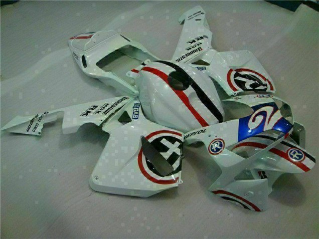 Branco Azul R 2 Carenagem Honda CBR 600RR 2003-2004