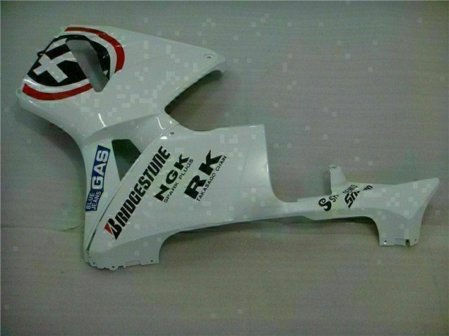Branco Azul R 2 Carenagem Honda CBR 600RR 2003-2004