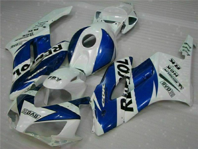 Branco Azul Repsol Carenagem Honda CBR 1000RR 2004-2005 Branco Azul Repsol Carenagem Honda CBR 1000RR 2004-2005